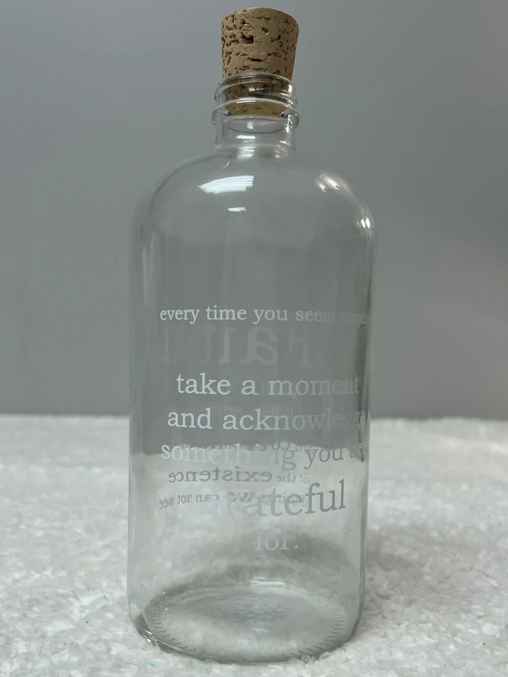 Studio Pennylane Faith & Gratitude Clear Apothecary Jar